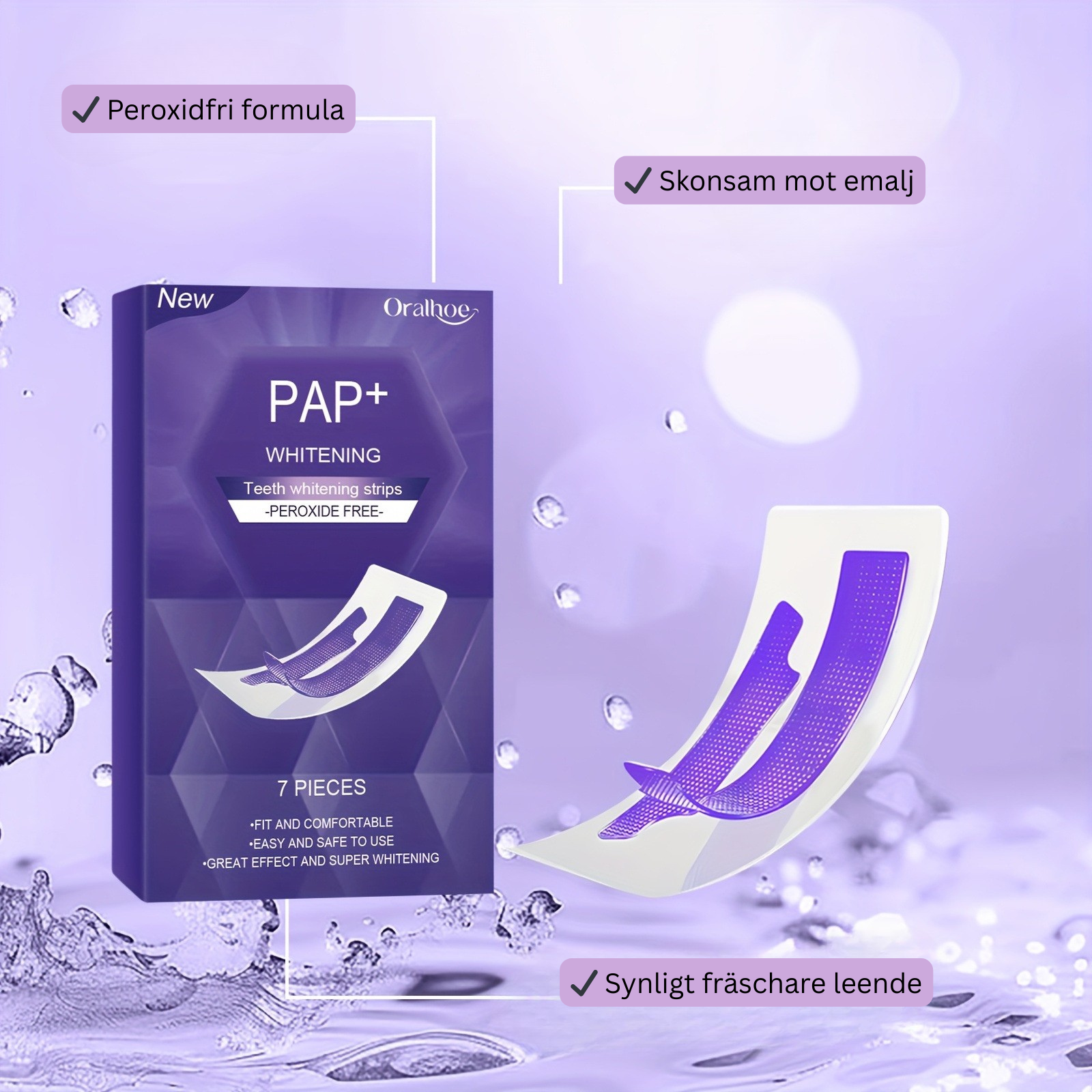 PAP+ tandbleknings Strips